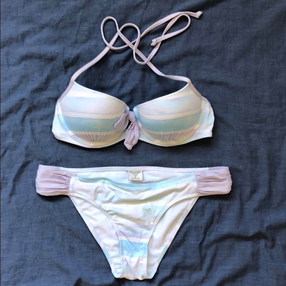Abercrombie & Fitch Blue two-piece swim suit